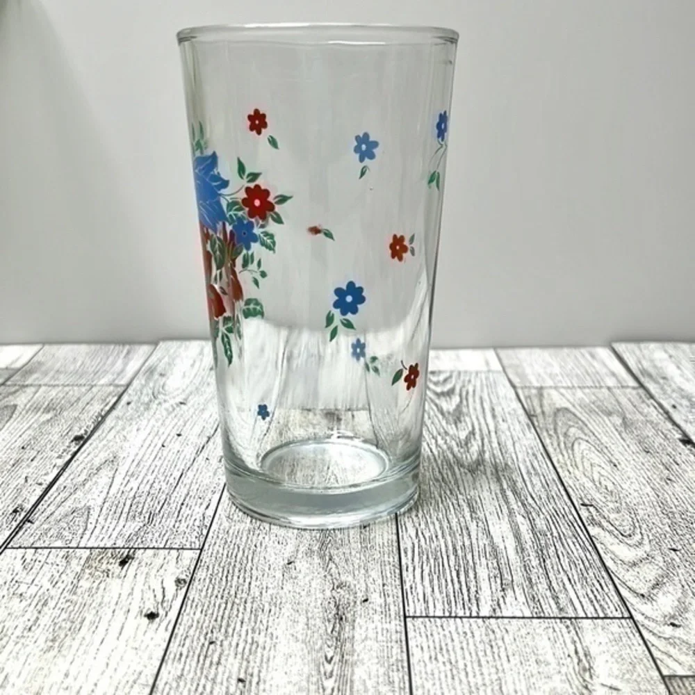 Firna Indonesian Vintage Floral Tumblers (Set of 4)